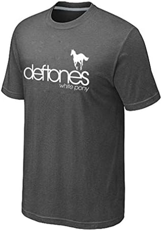 ZGHUA Men's White Pony Rap Metal T-Shirt