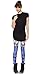 SlickBlue Womens Owl Printed Footless Elastic Waist Leggings - Blue