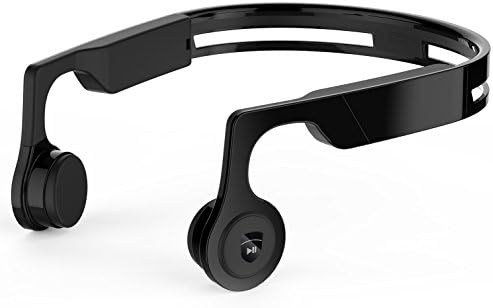 Bone Conduction Headphones, HLQING Bluetooth Wireless Stereo Headset V4.2 Cheek Bone Over The Ear Headset, Sweatproof, Water Resistant Sports Headphone