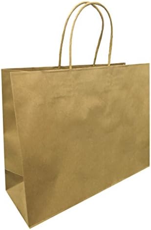 Global Creative Life Large Brown Kraft Gift Bags Pack of 10