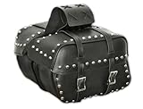 Carroll Leather H800SPU Black Heavy Duty Purethane Saddlebag Throwover