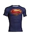 Mens Under Armour Alter Ego Compression Shortsleeve, Midnight Navy/Red, XL