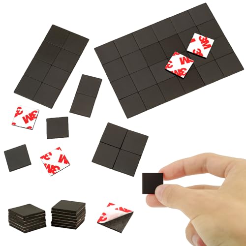 Photo 1 of Magnetic Squares Pieces with Adhesive Backing(Each 3/4" x 3/4"),Self Sticky Magnets for Toldder Family Activities,Peel and Stick for Cards/Picture/Poster (40mil Magnet 384PCS)