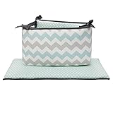 Uptown Giraffe 4 Piece 100% Cotton Crib Bumper by The Peanut Shell