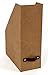 Bigso Estelle Canvas Paper Laminate Magazine File Storage Box, Brown