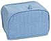 RITZ Polyester / Cotton Quilted Four Slice Toaster Appliance Cover, Dust and Fingerprint Protection, Machine Washable, Light Blue