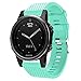 Fit for Garmin Fenix 5S Watch Band, Fenix 5S Plus Bands, 20mm Easy Fit Silicone Bands Bracelet Straps Wristbands Accessory Fit for Garmin Fenix 6S, Fenix 6S Pro for Women Men (Purple Mint Green White)
