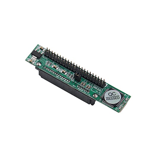 Tan QY Laptop SATA to IDE Adapter, 2.5 Inch Serial ATA HDD Hard Disk Drive or SSD to 44 Pin Male PATA Port Converter (Vertical Type)