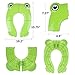 YOUTH UNION Travel Folding Portable Potty Training Toilet Seat Cover Liner Upgrade Non Slip Silicone Pads with Carry Bag for Babies, Toddlers and Kids (Frog)