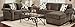 Roundhill Furniture Fabric Sectional Sofa and Loveseat Set with Pillows, Elizabeth Ash