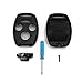 UTSAUTO 4 Buttons Replacement for Key Fob Remote Shell Case Cover Key Fob Cover Housing Fit for Honda Accord Civic CR-V 1PC Pack (Only Casing)