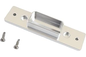 LXAUTOPCH Billet Aluminum Rear Sliding Moonroof Cover Latch, Sunroof Lock Rev 1 F Retainer 84900118 Compatible with Chevy Traverse, GMC Acadia, Buick Enclave（Rev1 Silver）