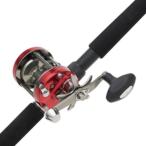 Abu Garcia Ambassadeur 7000 Baitcast Combo 4.1:1 Gear Ratio, 20 lb Max Drag, 7' 1pc Rod, 1-4 oz Lure Rate, Medium/Heavy, RH