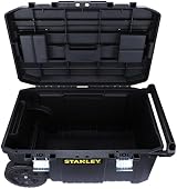 Stanley Rolling Toolbox Chest 50L Heavy Duty Latch 2 Lid Organisers STST1-80150 view 12