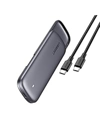 UGREEN M.2 SSD Enclosure USB C to NVMe PCI Express Adapter Aluminum USB 3.1 Type C Gen 2 10Gbps to M-Key Hard Drive Caddy External Case for 2230 2242 2260 2280 Support UASP, Tool-