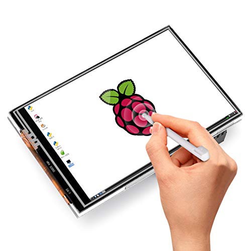3.5 Inch TFT Touch Screen,Quimat 320x480 Resolution LCD Display 3Heat Sinks and Touch Pen for Raspberry Pi 3 Model B, Pi 2 Model B & Pi Model B