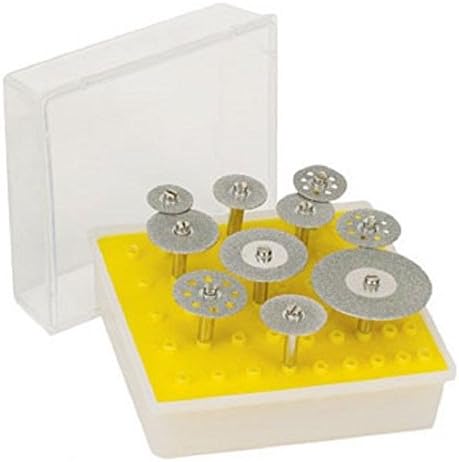 Best Choose NEW Diamond Saw Cut-Off Discs Wheel Blades 10pc Rotary Tool Set 1/8 Shank for Dremel