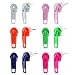 6 Pairs Assorted Colors Wholesale Lot Zipper Zip Zap Stud Earrings, Stainless Steel Pin, Hypoallergenic