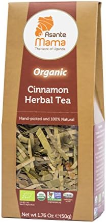 Asante Mama Premium Organic, Non-Gmo Herbal Tea:  Cinnamon (Cassia) Helps Control Blood Sugar, Anti-Inflammatory, Anti-Microbial
