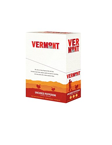 Vermont Smoke & Cure Meat Sticks, Turkey, Antibiotic Free, Gluten Free, Uncured Pepperoni, 1oz Stick, 24 Count
