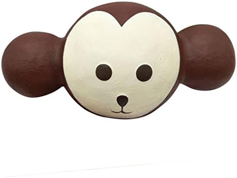 2018 Newest Yiyao Stress Reliver Toy New Creative 11cm Cartoon Big Ear Hericium Monkey Squishy Toy Cream Scented Soft Toy,Exercise The Kids' Coordination Ability With Hands,Eyes And Brain (Brown)