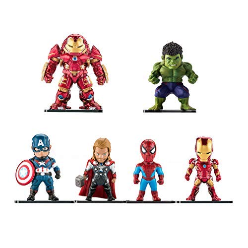 Marvel Avengers Titan Hero Series Exclusive-iron Man、Hulk、Thor、Spider-man、Captain America、Hulkbuster 6 Figure Set/Car decoration - Thumbnail 6