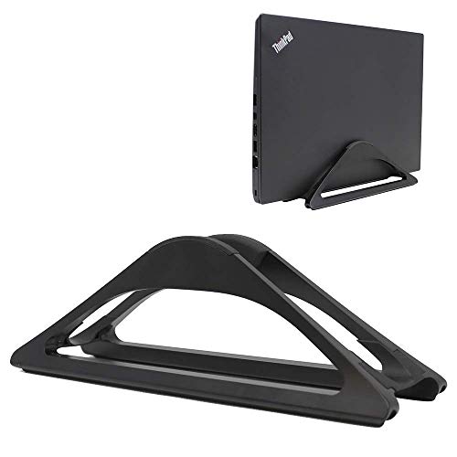 HumanCentric Vertical Laptop Stand for Desks (Black) | Adjustable Holder to Dock Apple MacBook, MacBook Pro, and Other Laptops to Organize Work & Home Office