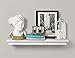AHDECOR White Floating Shelves Wall Mounted, Deeper Wall Storage Shelf for Home Décor, Super Sturdy, Easy to Install, 24” Wide, 7.75” Deep