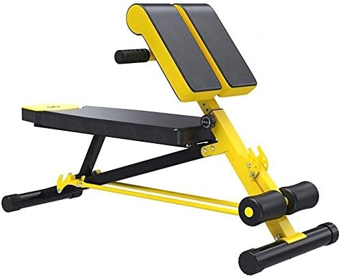 HZC Adjustable Weight Bench Utility Sit-up Bench Platform Fitness Roman Bench Adjustable Dumbbell Bench Home Gym Exercise Fitness & Flat/Incline/Decline Position