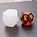Flosky 7 Shapes Dice Fillet Square Triangle Dice Mold Dice Digital Game Silicone Mould
