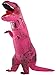 Perfect Jurassic park dinosaur giant t-rex dinosaur inflatable costumes for Adults Hot Pink AS