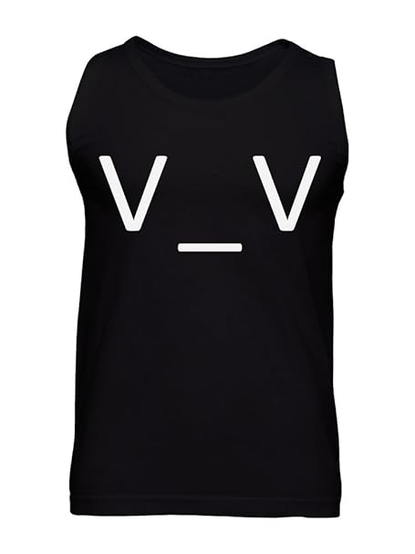 Amazon Com Graphke Sleepy Eyes Keyboard Type Anime Face Men S Tank