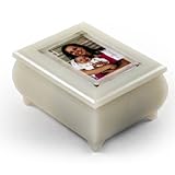 3" X 2" Wallet Size Pearl Photo Frame Music Box