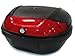 TMS TBOX-JK2016-K Matte Black X-Large Motorcycle Scooter Luggage Trunk Top Case Tail Box (Fits 2 Helmets New)