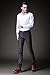 FLY HAWK Mens Business Casual Dress Pants Stretchy Straight Leg Dress Trousers Grey Slacks US Size 31