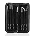 Codream 7pcs Precision Tweezers Anti-static Stainless Steel ESD Tweezers Nipper Clipper Tool Kits with Storage Bag for Electronics, Jewelry-making, Laboratory Work, Hobbies