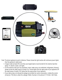 400W Power Inverter DC 12V a 110V AC Convertidor de coche de 12 voltios con 2.1A Puertos USB Enchufe para encendedor de cigarrillos de automóvil ETL listado