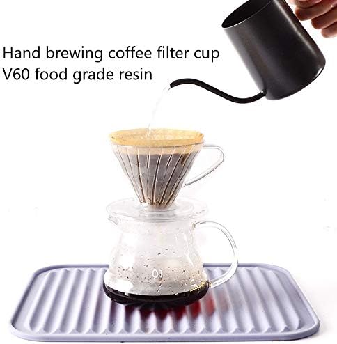 delifoods-delivery.ch Verter sobre el café por goteo y verter sobre el  filtro de café de vidrio para cafetera en forma de V Cono de café gotero de  3.9 x 3.7 pulgadas Filtros