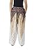 Lannaclothesdesign Women's Peacock Pants Drawstring Tassel Thai Boho Pants Regular White