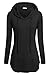 BEPEI Women Hoodies,Long Sleeve Casual Sweatshirts Crewneck Pocket Shirt Fall Tops Fashion 2024 Black M