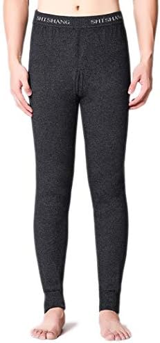 Warm pants Men's Thermal Performance Underwear, Pure Cashmere Thick, Base Layer, Medium Weight Soft Wool Winter