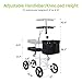 BEYOUR WALKER Folding Knee Walker for Foot Injuries with Dual Braking System Crutches Alternative, White