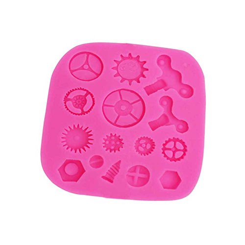 Funy Mini Food Grade Silicone Mold Steam Punk Silicone Biscuits Jelly Biscuits Chocolate Candy Cupcake Baking Mould(Random Delivery)