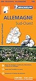 ALLEMAGNE S - O / Z - W DUITSLAND 11545 CARTE ' REGIONAL ' MICHELIN KAART (Multilingual Edition) by
