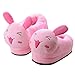 Outgeek Cute Plush Slippers Winter Thick House Slippers Fuzzy Animal Slippers