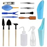 15 Piece Succulent Garden Hand Tools Miniature Fairy Garden Planting Transplanting Tool Set - Improve Your Gardening Quality of Life