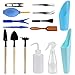LIHAO 15 Piece Succulent Garden Hand Tools Miniature Fairy Garden Planting Transplanting Tool Set - Improve Your Gardening Quality of Life