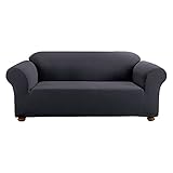 Sure Fit Simple Stretch Subway 1-Piece - Sofa Slipcover  - Storm Blue (SF44254)