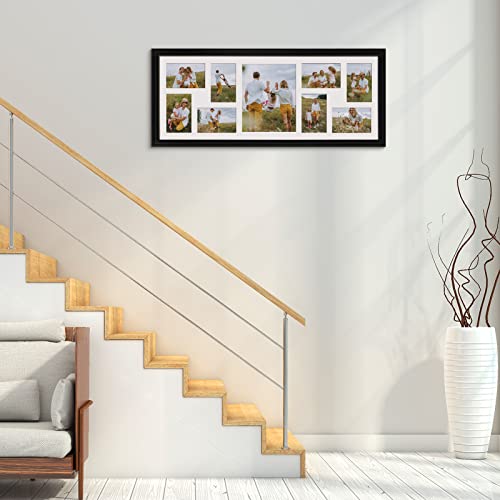 WIFTREY 2 Pack 4x6 Picture Frames Collage with 9 Openings, Display