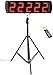 GAN XIN Portable 5'' High 5 Digits LED Race Clock with Tripod for Running Events, Countdown/up Digital RaceTimer, by Remote Control